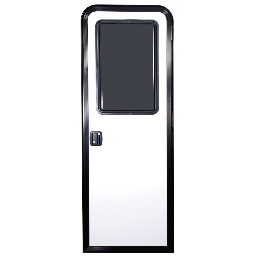 PORTA PARA MOTORHOME E TRAILER COM JANELA DE ACRÍLICO E TELA MOSQUITEIRO