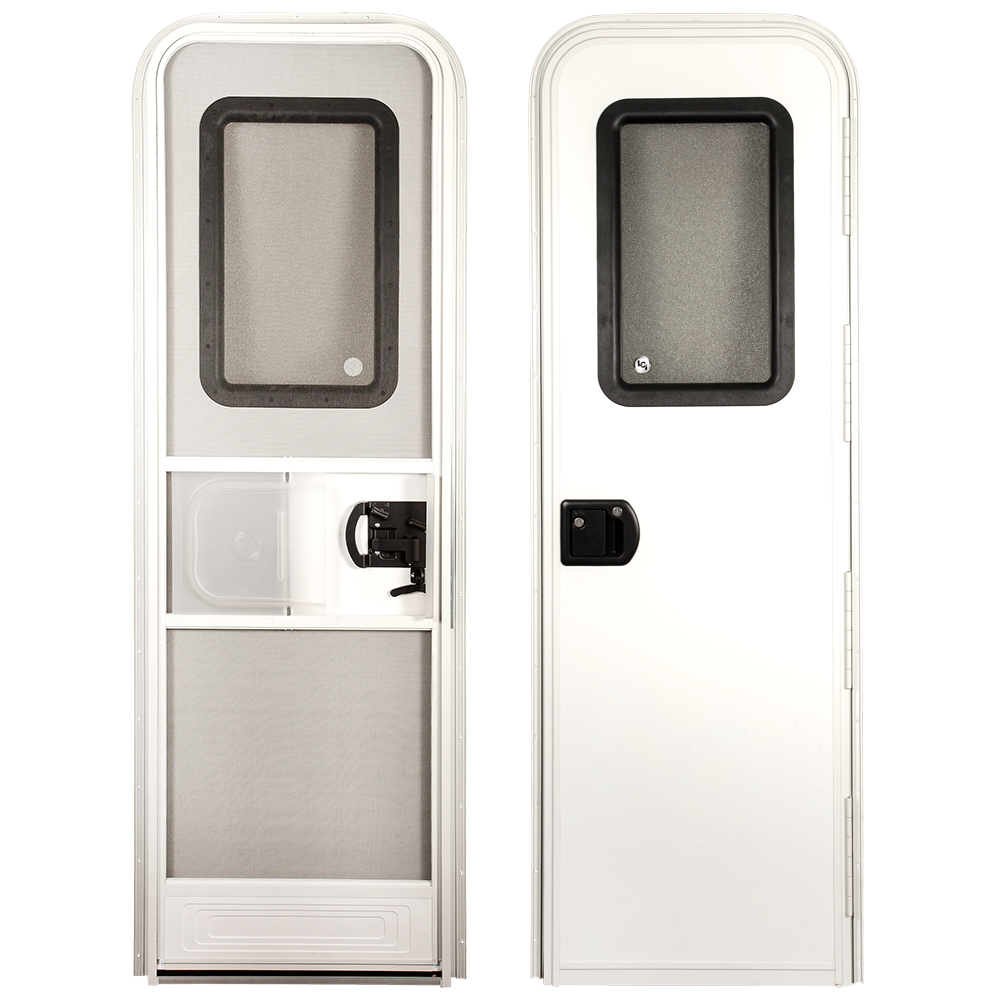 PORTA PARA MOTORHOME E TRAILER A PROVA DE CALOR E RUIDO COM TELA MOSQUITEIRO
